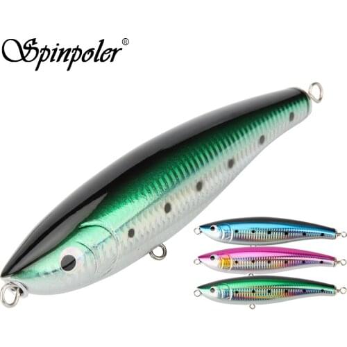 Spinpoler 69g 17.5cm Topwater Wooden Stickbait Fishing lures Full swimming action bass boat trolling bait Artificial tackle