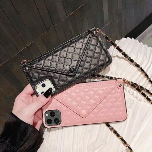 Luxury Crossbody Wallet bag leather Case For iPhone 11Pro MAX SE X XR XS MAX 7 8 6Plus Envelope Card Package Crossbody Bag Cover