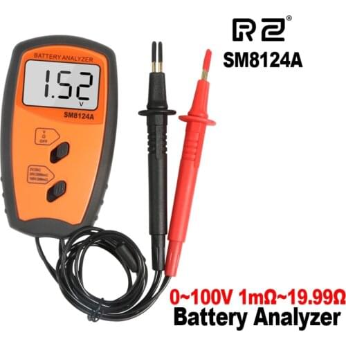 SM8124A Portable Battery Internal Resistance Voltmeter Battery Tester Battery Tester Battery Internal Resistance Test Analyzer