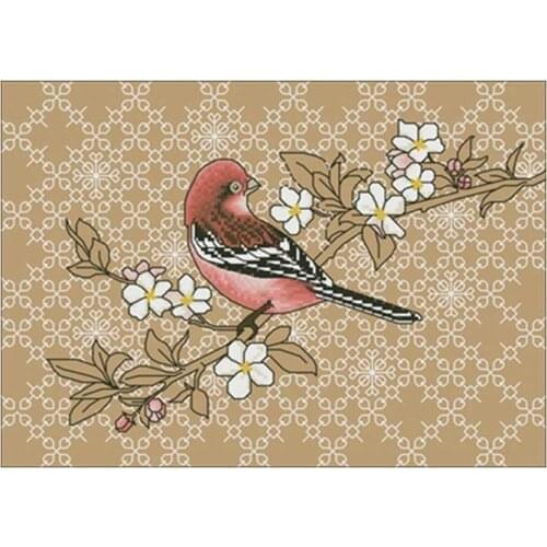Long-tailed Vermillion patterns Counted Cross Stitch 11CT 14CT DIY Chinese Cross Stitch Kits Embroidery Needlework Sets