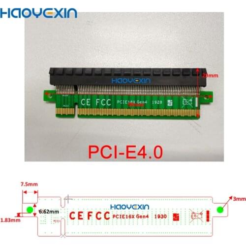 HYX PCI-E 4.0 16x High Speed Riser PCI-E16X 164PIN Video card adapte High Del Male to Female Riser Extended Card Adapter