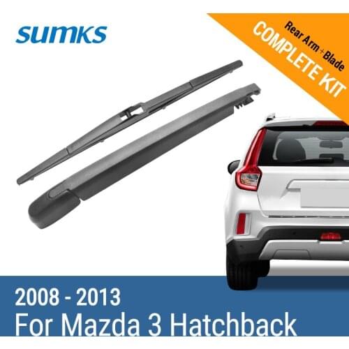 SUMKS Rear Wiper & Arm for Mazda 3 Hatchback ( Europe Model ) 2008 2009 2010 2011 2012 2013