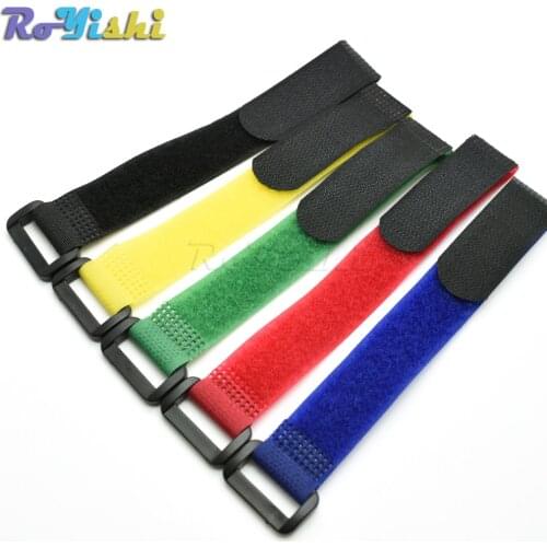 1000pcs/pack Magic Tape Sticks cable ties model straps wire with battery stick buckle belt bundle tie hook&loop Fastener Tape