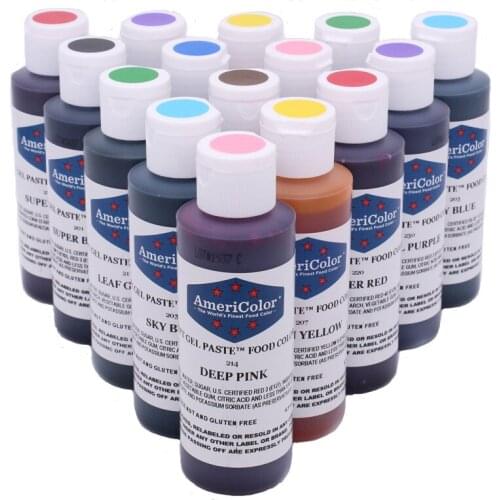 128g American Americolor Natural Edible Coloring Fondant Biscuits Macaron Dessert Cake Baking Ingredients Large Bottled