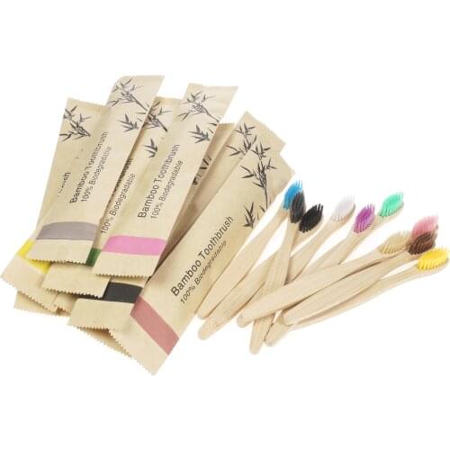 15Pcs Childrens Eco Friendly Natural Bamboo Toothbrush Set Soft Bristle Charcoal Teeth Eco Bamboo Toothbrushes Dental Oral Care