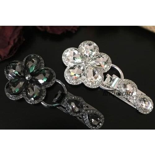 High-grade fur accessories buckle suede coat rhinestone gemstone button High-end handmade buttons