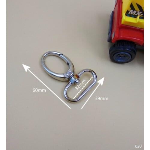 Free Shipping 10Pcs For 32mm Webbing Metal Swivel Lobster Clasps Clips Dog Leash Trigger Snap Hook Buckle Hardware Accessories