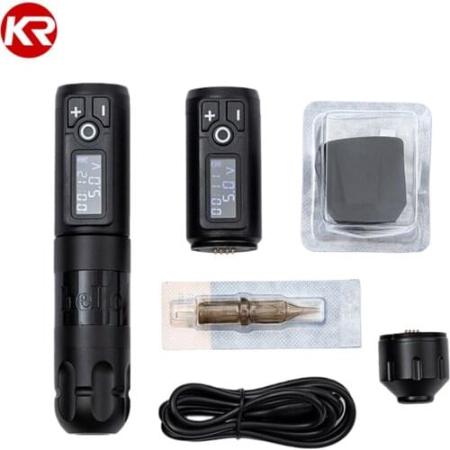 Tattoo Battery Pen Wireless Tattoo Pen Rotary Machine Gun Japan Coreless Motor Digital Display Tattoo Kit Permanent Makeup Pen