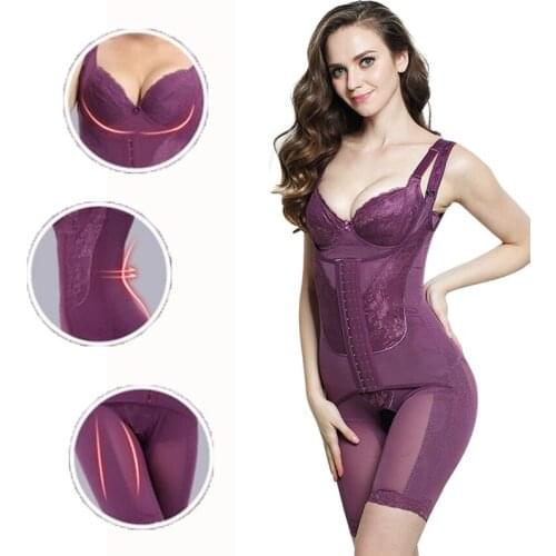 Body Shaper Slimming Corset Plus Size Women Bodysuit Waist Trainer Girdles Corrective Underwear Tummy Shapewear Waist Corsets