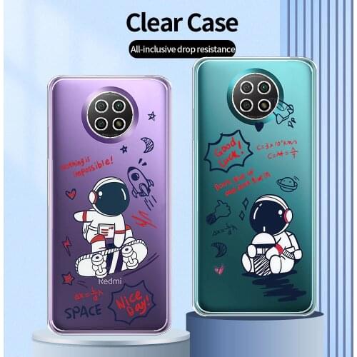 For Xiaomi Redmi Note 9T Case Clear Back Cover For Redmi Note 9T Transparent Phone Case For Redmi Note 9T Soft TPU Coque Planet