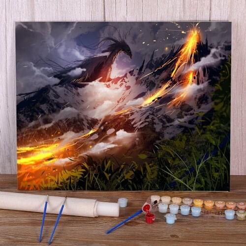 Scenery The Element Coloring By Numbers Painting Kit Oil Paints 40*50 Picture By Numbers Photo Decorative Drawing