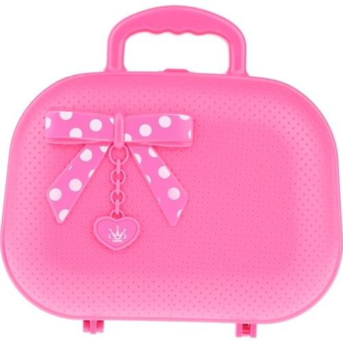 Kids Cosmetic Toy Beauty Set Suitcase for Girl W/ Lipstick Eye Shadow Mirror