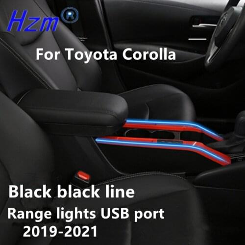 For Toyota Corolla Armrest Protection Pad Cover 2019-2021 For Toyota COROLLA Center Console Armrest Cover Range lights