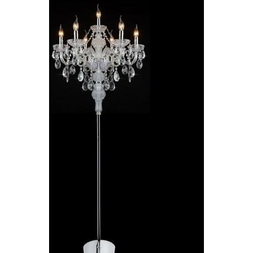 Crystal Floor lamp Fashion modern French Modern stand Lights Crystal Abajur cristal for living room lights bedroom lamps