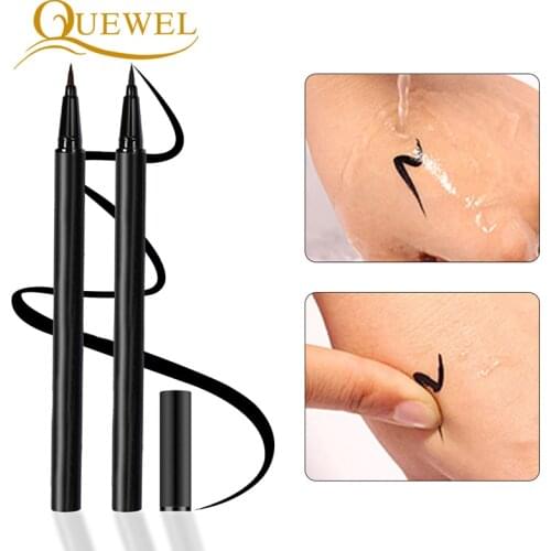 Quewel Adhesive Eyeliner Pen Eye Liner Long-lasting Liquid Pencil 2Pcs Quick-dry False Eyelash Glue 2020 New Makeup Beauty Tools