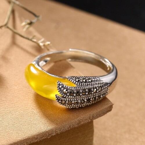 100% Real green jade ring Chalcedony rings 925 sterling silver men women ruby rings 925 ring brand jewelry