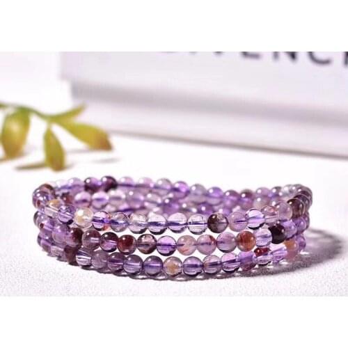 Beautiful natural stone super seven crystal bracelet gem necklace