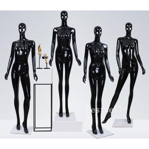 Fashionable Style Full Body Black Mannequin Fiberglass Model Hot Sale