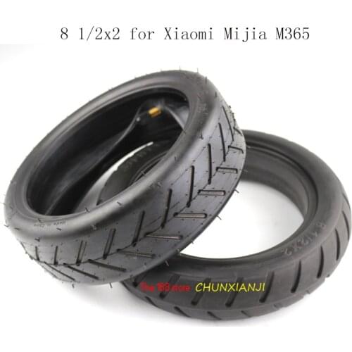 Newest 8 1/2x2 solid tire or tyre with inner tube forXiaomi MijiaM365Electric Scooter Tires Pneumatic Tyre Accessories 8 1/2*2