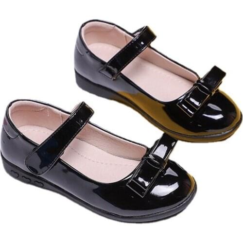New Children Elegant Princess PU Leather Sandals Kids Girls Wedding Dress Party Beaded Shoes for Girls