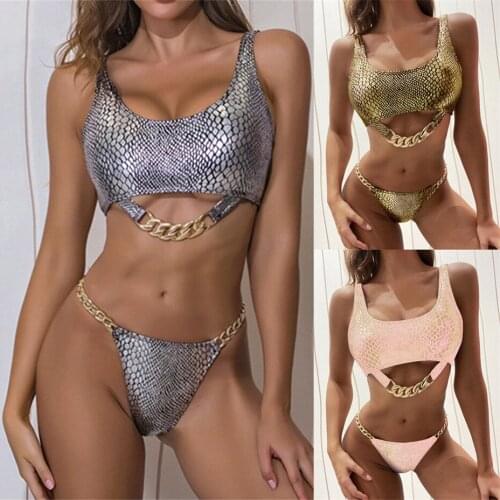 New Sexy Thong Bikini Bronzing Swimsuit Women Push Up Swimwear High Cut Bathing Suit Monokini Swim Suit Micro Bikinis 2020 Mujer