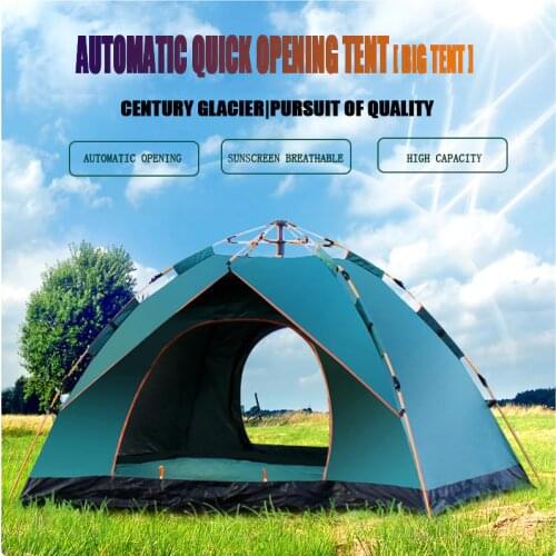Selfree New Camping Automatic Tents Family Outdoor Tourist Tent 4 Seasons Waterproof 3-4 People Travel Tent Sun Beach Protection