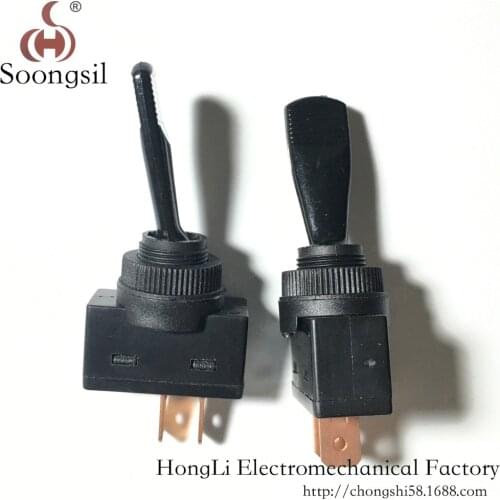 Toggle Switch Latching Flat Handle 12MM 2 Pin ON-OFF SPDT CQC UL ROHS 12V New Promotion LIght Switch