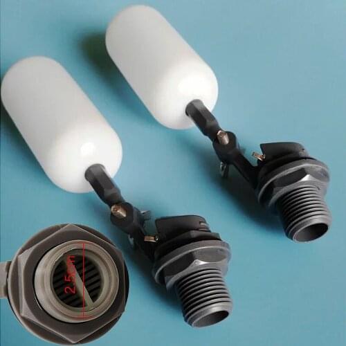 Plastic Water Float Ball Valve Shut Off 1/2 Inch Automatic Feed Fill Fish Tank Water Level Control Aquarium Humidifier Valve