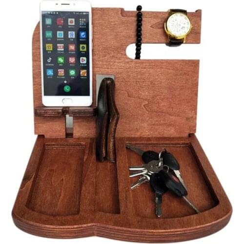 Personalized gift for men, Charging station, Wood docking station, Customized tech mens gift, Gift Idea for husband