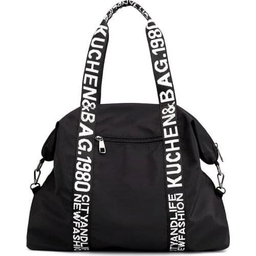 Casual Nylon Large Capacity Handbag Fashion Letter Design Crossbody Shoulder Bag For Women Waterproof Female Shopping Tote Bolsa