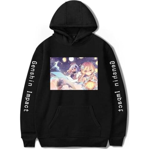 Genshin Impact casual Hip Hop Cool Print Hoodies Hot Game Streetwear Fashion Plus Size Sweatshirts Women/Men Graphic Fashion Top