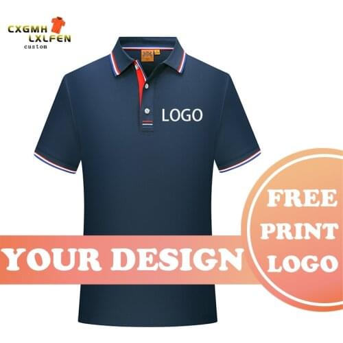 POLO shirt high-end custom class uniform overalls advertising cultural shirt printing logo printing DIY brand text