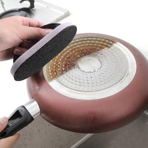 Handle Brush Magical Sponge Rust Remover Brush Kitchen Knife Iron Pan Pot Cleaning Brush effective Clean Tool
