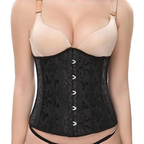 Sexy Corset Underbust Printing Bustiers Slimming Belt Shaper Waist Body S-6XL boned Black Plus Up Overbust Costumes Size Wo T7Z6