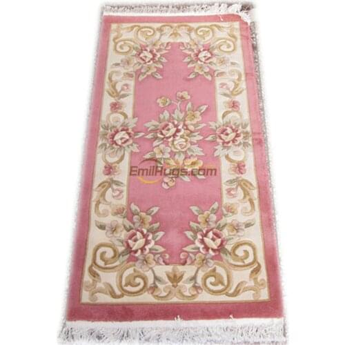 Hand Made Old European Savonnerie Design Wool Carpet Handmade Mandala Area Runner Ethnic Style Wool Knitting Carpets