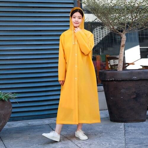 Adult Thicken Raincoat Women Jacket Travel Overall Pink Impermeable Rain Coat Poncho Casual Chubasquero Mujer Rain Gear DK50RC