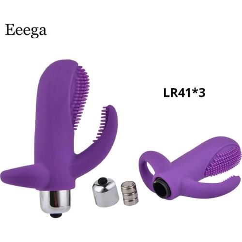 Finger Vibrator G Spot Massage Clit Stimulate Female Masturbator Sex Toys For Women Lesbian Orgasm Adult Sex Products