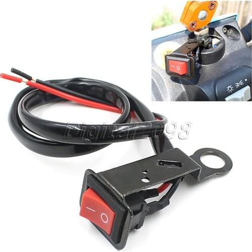 Motorcycle Handlebar Switch Electric Bike Switch Accident Hazard Light Switch ON/OFF Button Power Control ATV Moto Spare Parts