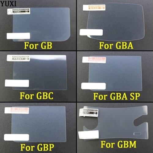 YUXI 20 x LCD Screen Protector Protective Film for Gameboy Color for GBA GBA SP GBC GB GBP GBM for Gameboy Advance Game Console