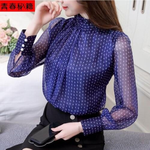 Women Blouse Chiffon Shirt Long Sleeve Fall Womens Clothing 2018 Top Clothes Shirt Blusas Mujer De Moda