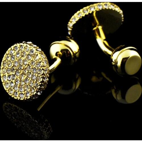 1 Pairs Gold Sleeve Nails Mens Shirt Cufflinks Silver Cuff Links Buttons Jewelry Clothing Accessories