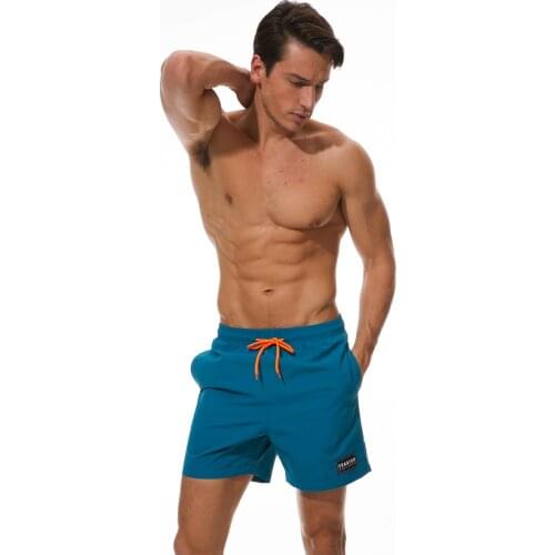 100% Nylon Mens Swim Trunks Quick Dry Bathing Suits Beach Shorts with Mesh Lining Pockets