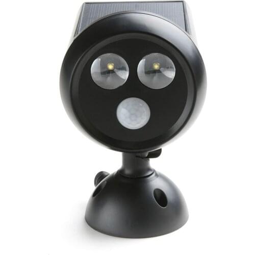 2 LED Solar Light Owl Outdoor brightness adjust Energy Saving Wall tMotion Sensor Solar Lights for Garden SMD3535