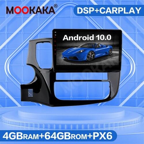 4G SIM LTE Android 10.0 64GB Car GPS Navigation Radio For Mitsubishi Outlander 2013-2019 Audio Auto Multimedia Player Head Unit