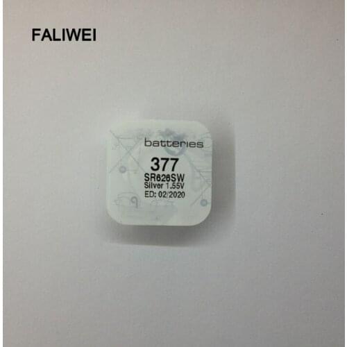 5pcs/ lot 1.55V Watch Battery 377 SR626SW Silver Oxide good quality