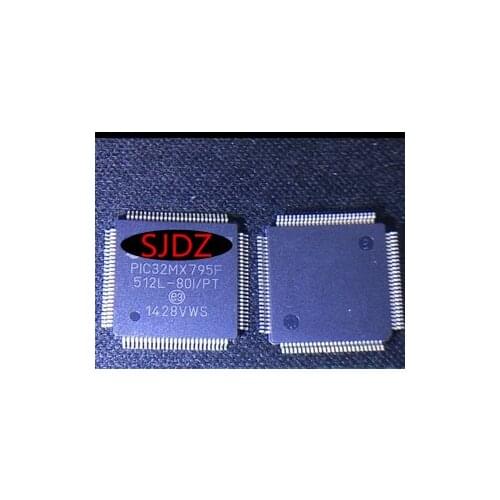 5pcs/lot PIC32MX795F512L-80I/PF PIC32MX795F512L PIC32MX795F 100TQFP