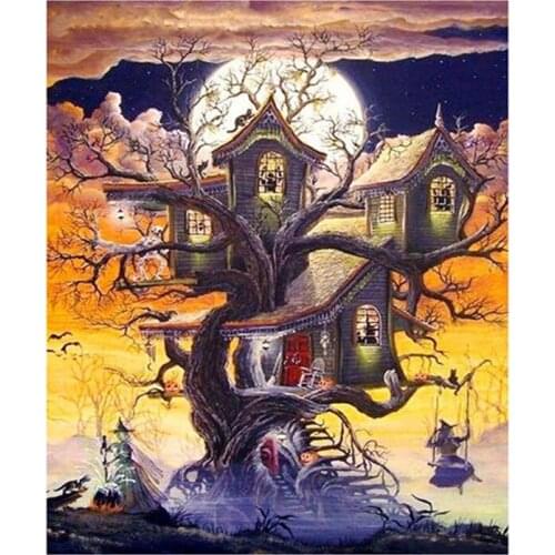 5D DIY Full Square/Round Diamond Painting Witch 3D Embroidery Cross Stitch Rhinestone Mosaic Home Decor Art YC103