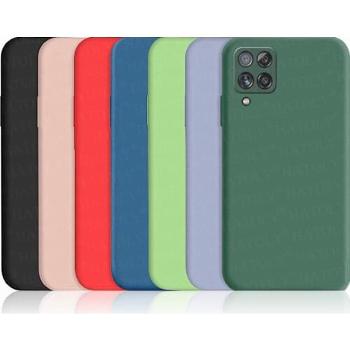 For Samsung Galaxy A12 Case M12 M32 M02S A02S A21S A52 Cover Liquid Silicon Shockproof Bumper Phone Back Case For Samsung A12 5G