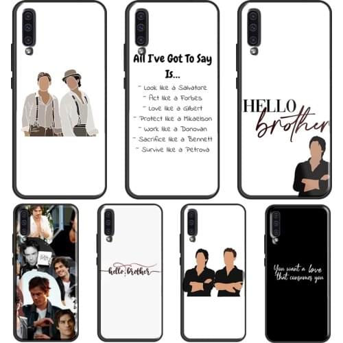Damon and Stefan Vampire Diaries For Samsung Galaxy A51 A71 A41 A31 A21S A20e A40 A50 A70 A02 S A12 A52 A72 Phone Cover