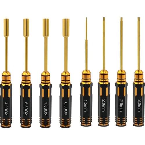 Hot SV-4Pcs Hex Driver Wrench Nut Drivers for RC Car Helicopter FPV Drone